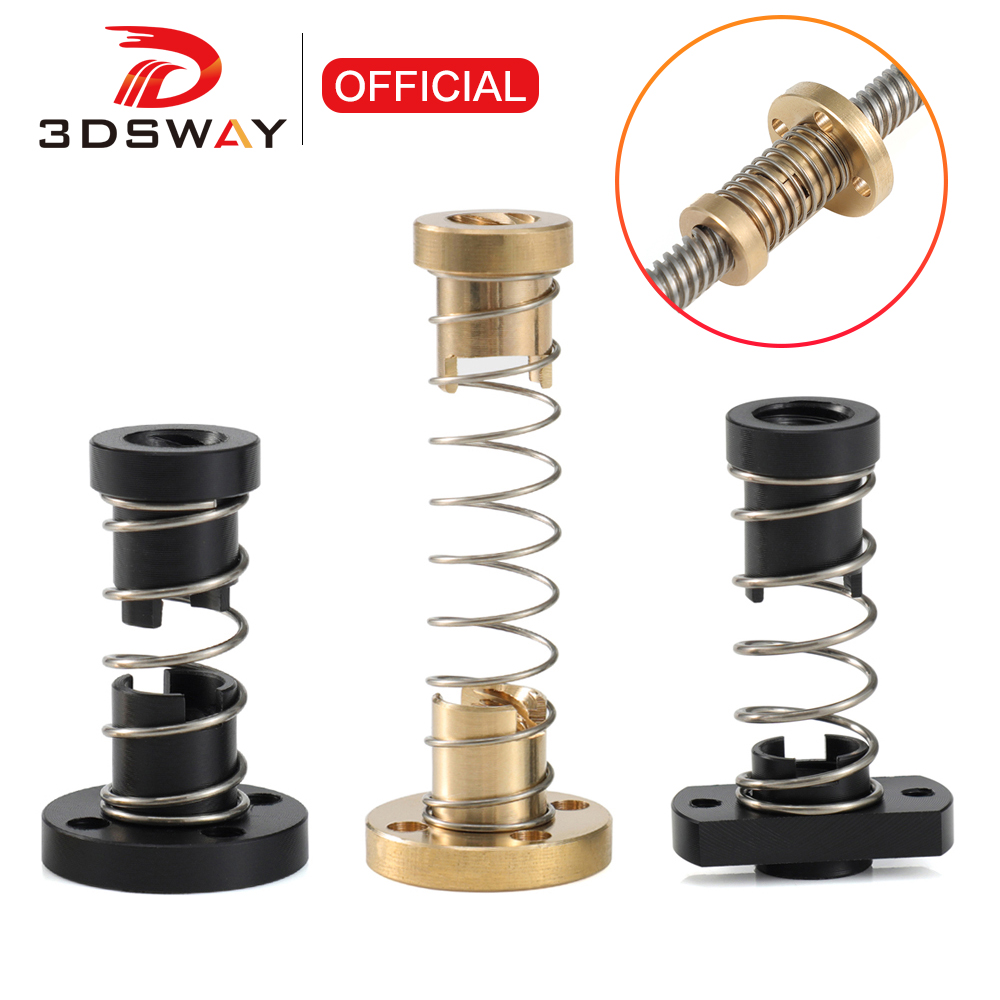 Lead Screw 8Mm - 3DSWAY T8 Śruba pociągowa antyzadziorowa Mosiądz/POM