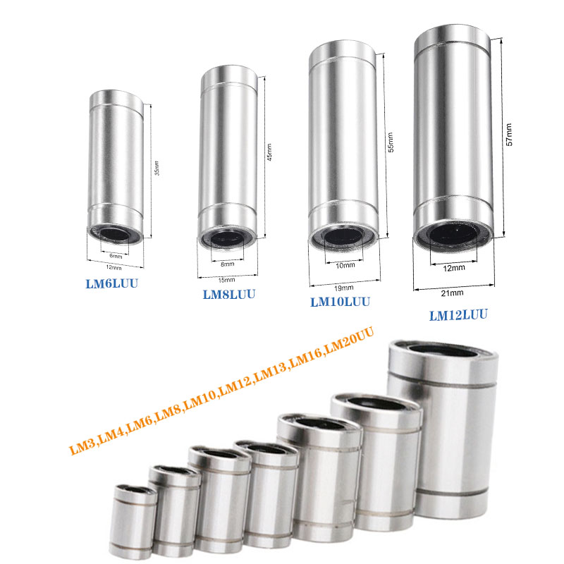 Lm8Uu Bearing - 2 sztuk/partia łożyska liniowe LM6LUU LM8LUU