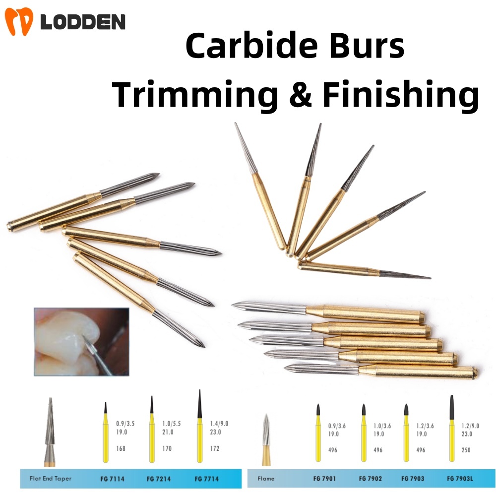 Carbide End Mill - Wiertła dentystyczne do frezowania i wykańczania,