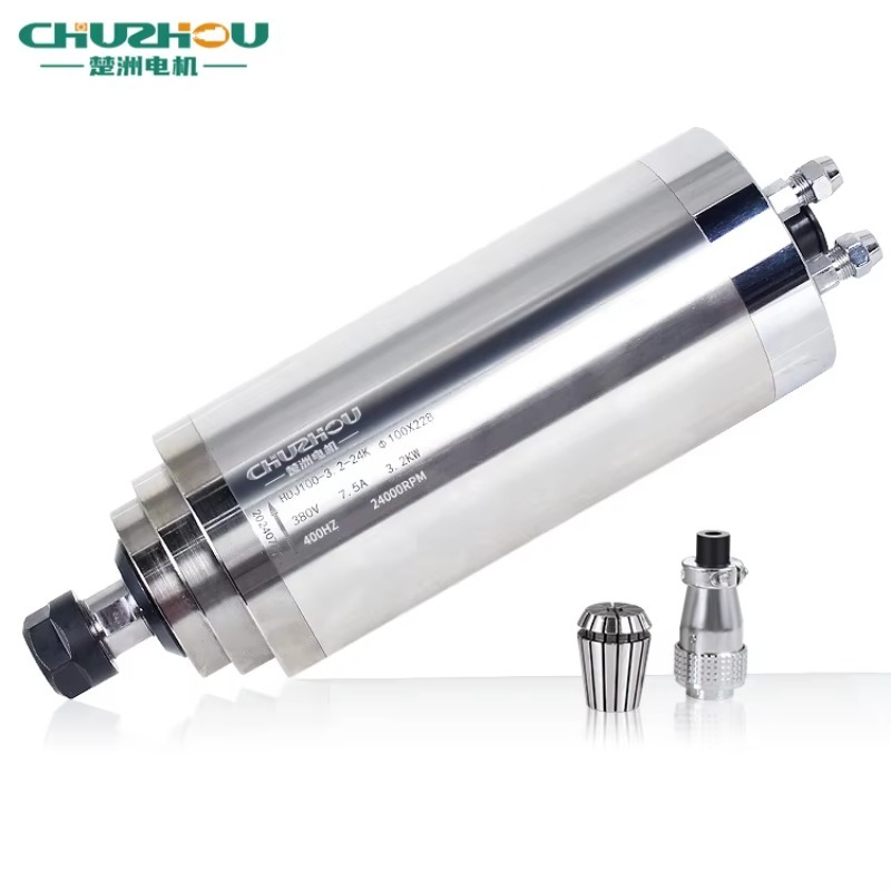 Water Cooled Spindle - Wrzeciono chłodzone wodą 3kW, 4 łożyska,