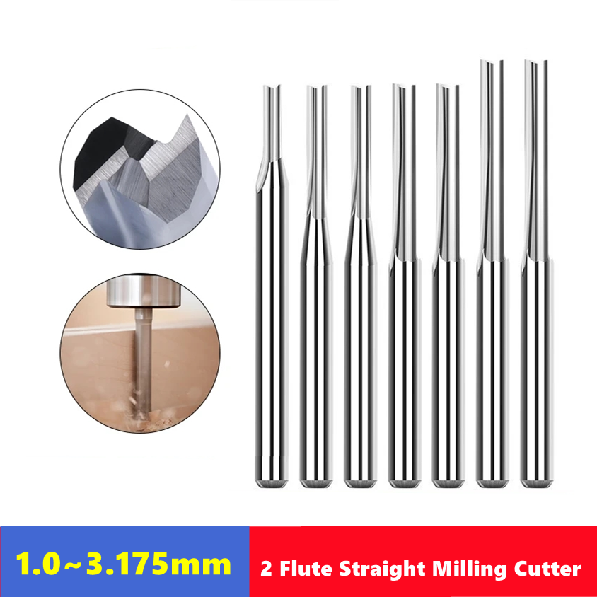 End Mill Set - 10 sztuk frez z węglików spiekanych