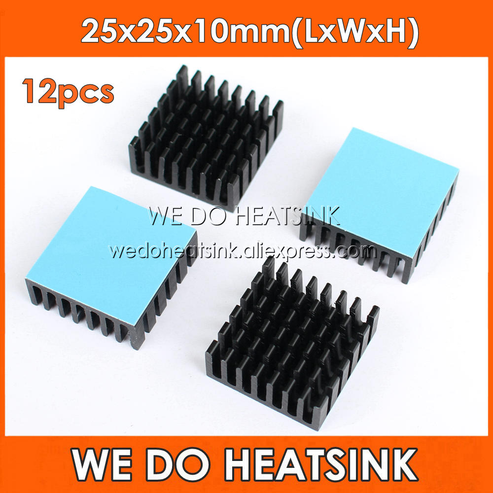 Aluminium Extrusion - Robimy Radiator 12 sztuk 25x25x10mm wysokiej