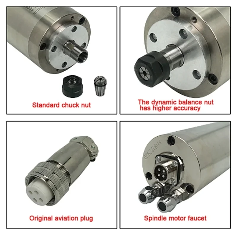 65X158-800W-ER11-220V CNC chło – Water Cooled Spindle recenzja i cena
