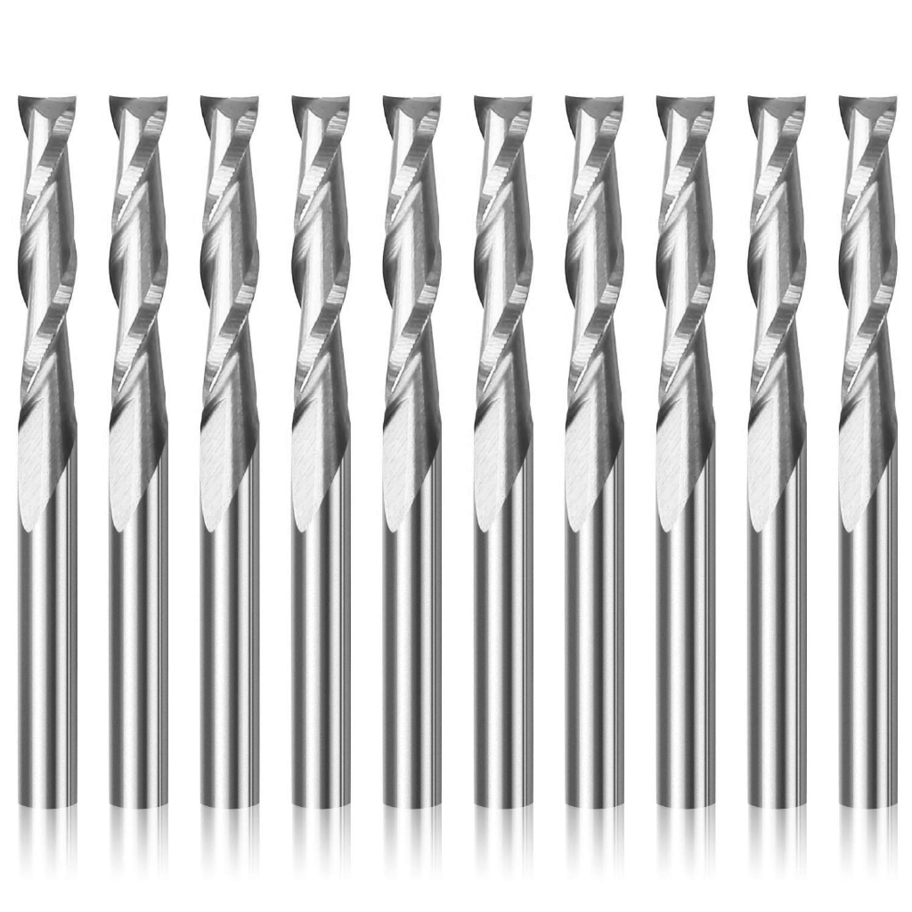 10 szt. frezów spiralnych 3.17 – End Mill Set recenzja i cena