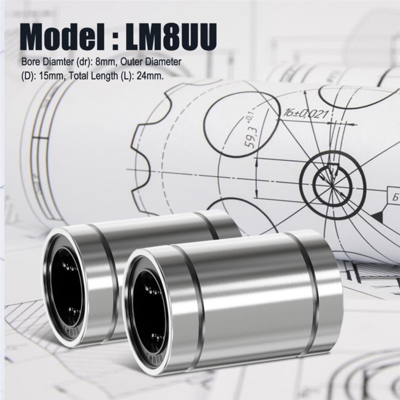 4/10 SZT. LM8UU LM10UU LM16UU  – Linear Rod 8Mm recenzja i cena